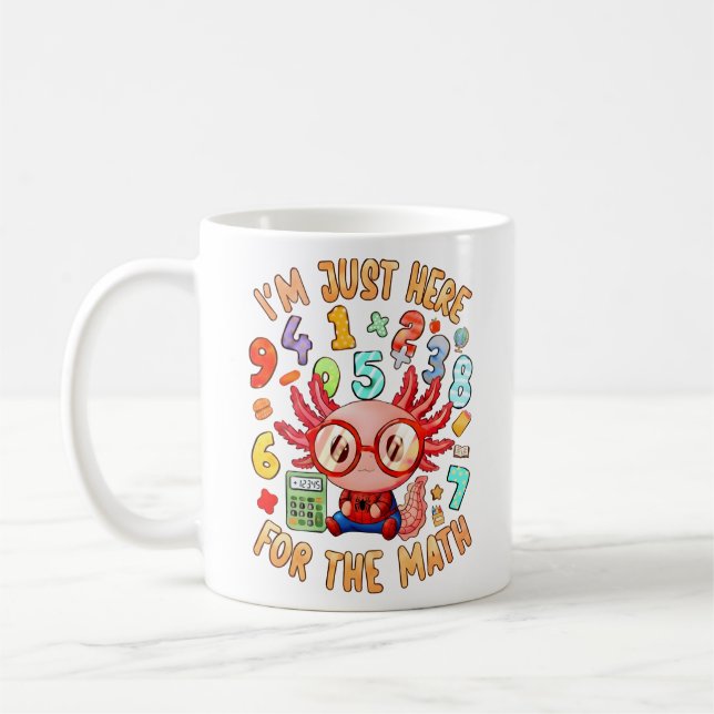 Im Just Here For The Maths Funny Mug Kaffeetasse (Links)