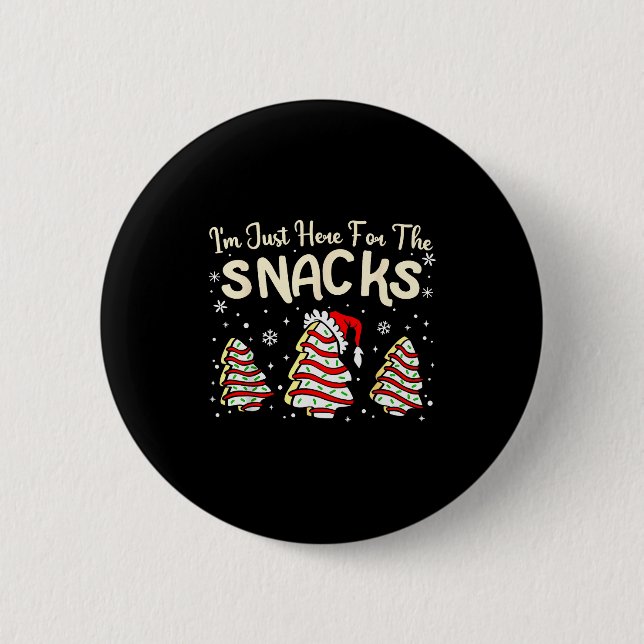I'm Just Here For The Snacks Christmas Cakes Debbi Button (Vorderseite)
