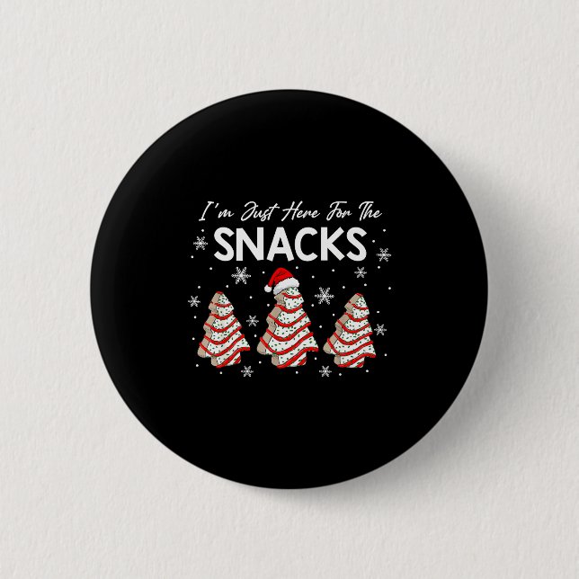 I'm Just Here For The Snacks Christmas Cakes Debbi Button (Vorderseite)