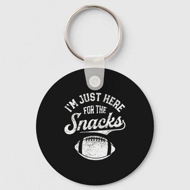 I'm Just Here For The Snacks Funny Fantasy Footbal Schlüsselanhänger (Vorderseite)