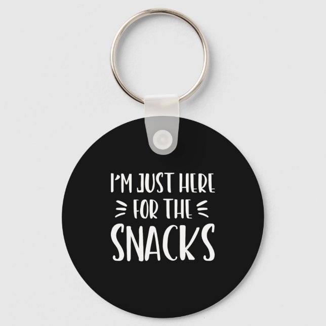 I'm Just Here For The Snacks Funny Saying Kid Todd Schlüsselanhänger (Vorderseite)