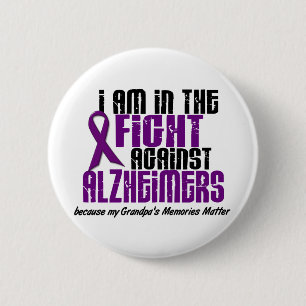 Im Kampf gegen Alzheimerkrankheit GROSSVATER Button