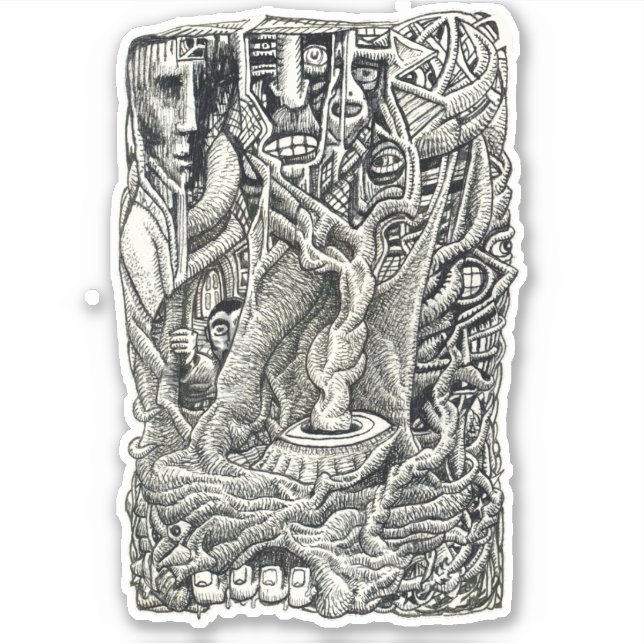 Im Keller Aufkleber (Vorderseite)