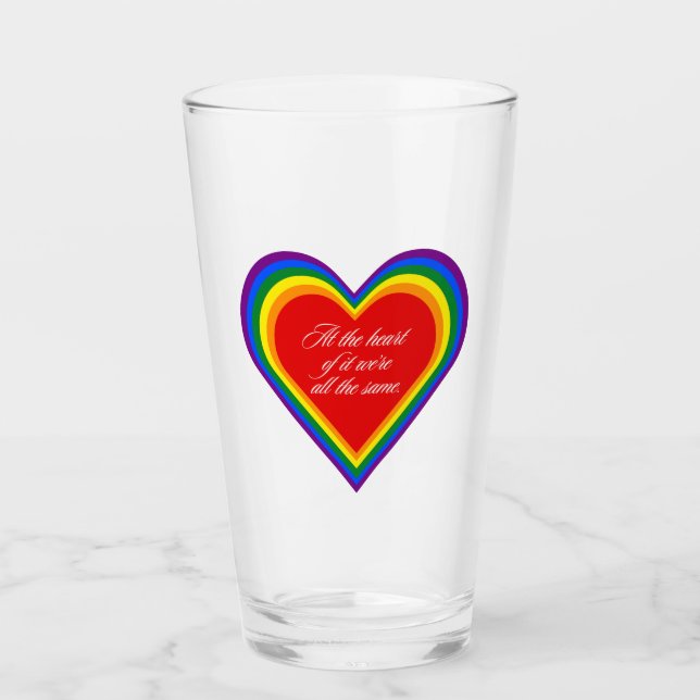 Im Kern - wir sind gleich. Glas (Vorderseite)