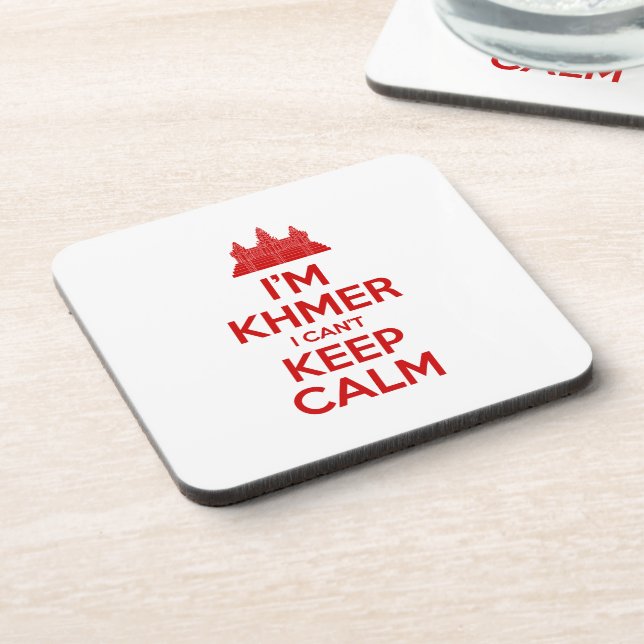 I'm Khmer I Can't Keep Calm Untersetzer (Linke Seite)