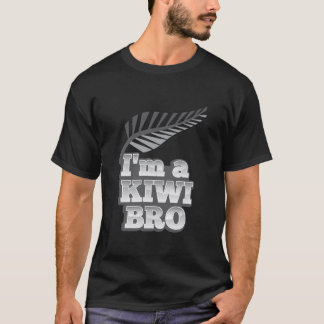 im KIWI Bro Neuseeland mit Silberfarn Angepasst T-Shirt