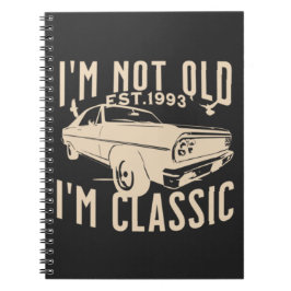 Im klassisch-modernen Black Car Liebhaber cool Notizblock
