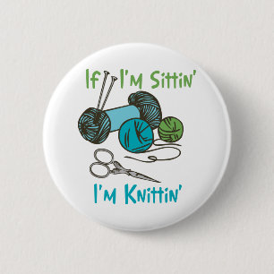 Im Knitting Button