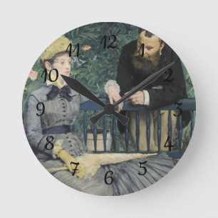 Im Konservatorium Edouard Manet Runde Wanduhr