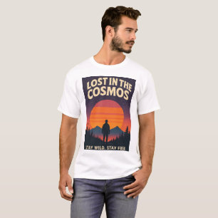 Im Kosmos verloren - Cosmic Typografy Space Desig T-Shirt