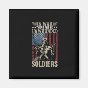 Im Krieg gibt es keine unverletzten Soldaten Magnet