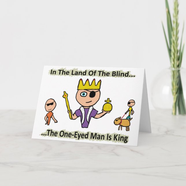 Im Land der Blinden Karte (Vorderseite)