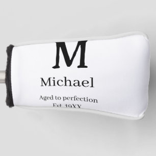 Im Laufe der Zeit perfektioniert gegr. 19XX Monogr Golf Headcover