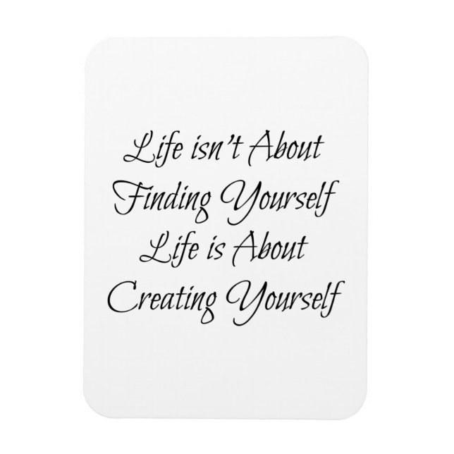 Im Leben geht es nicht darum, sich selbst zu finde Magnet (Vertikal)