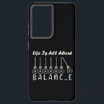 Im Leben geht es um die Balance motivierend Inspir Samsung Galaxy Hülle<br><div class="desc">Coole Pinselskripttypografie Bei Life geht es um Balance,  Balance,  Pinselskript,  Glühbirne,  Kursive,  Lebensquote,  Glühbirnen,  Pendeln,  Sprichwort,  Schrift,  Glühbirne,  Gleichgewichtskugeln,  Pendelkugeln,  Balancerad,  Schrifttypografie</div>