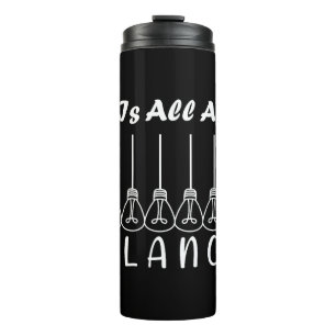 Im Leben geht es um die Balance motivierend Inspir Thermosbecher