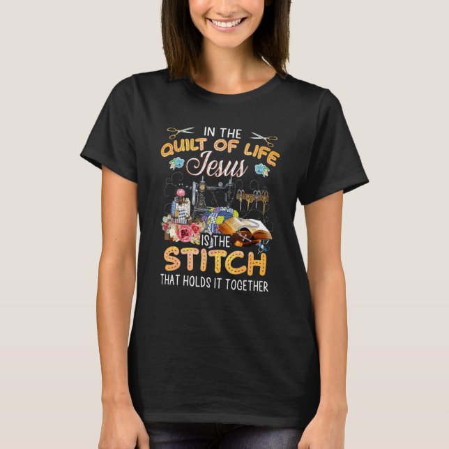 Im Leben ist Jesus der Stich T-Shirt (Vorderseite)