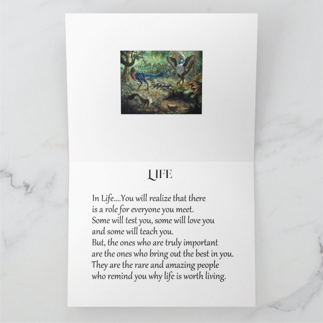 Im Leben...werden Sie erkennen... Karte (Innenseite)