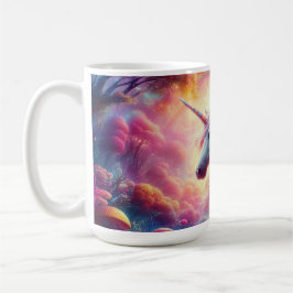 Im lebendigen Fantasy-Wald vereint Kaffeetasse