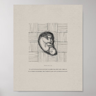 Im Leib meiner Mutter hast du mich gewoben - Psalm Poster