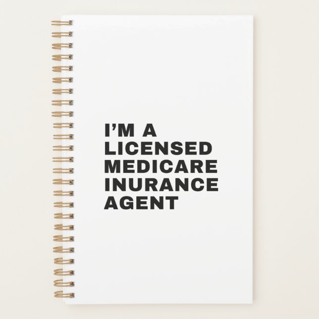 I'M LICENSED MEDICARE INSURANCE AGENT PLANER (Vorderseite)