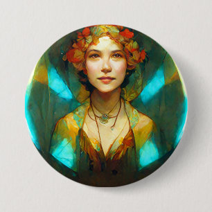 Im Licht der Jugendstil-Fantasie Button
