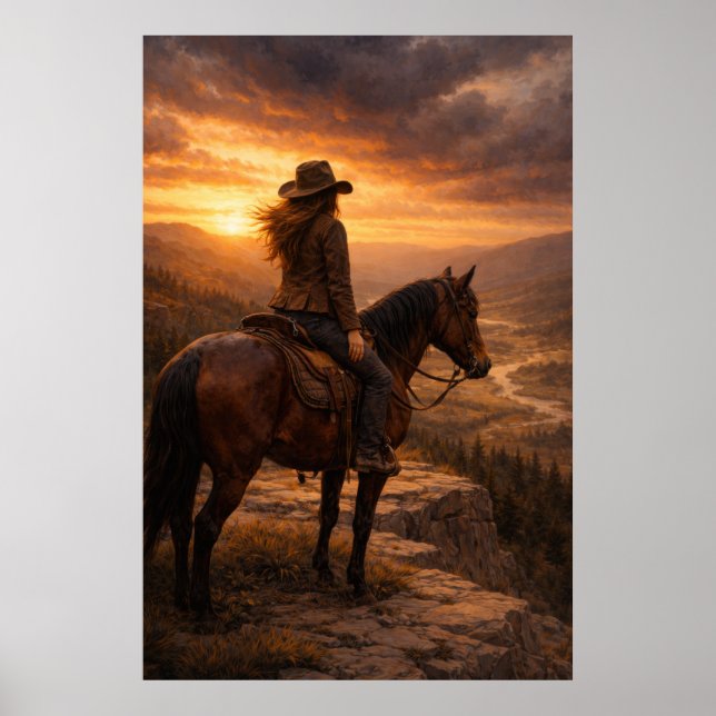 Im Licht | Pferdekunst | Poster (Vorne)