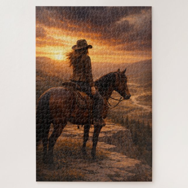 Im Licht | Pferdekunst | Puzzle (Vertikal)