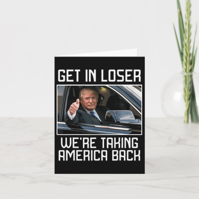 Im Loser gehen wir zurück nach Amerika 2024. Karte (Vorderseite)