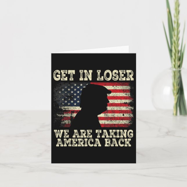 Im Loser gehen wir zurück nach Amerika 2024 Karte (Vorderseite)