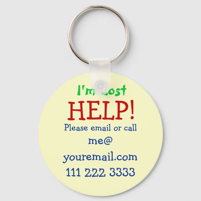 I'm Lost Keychain Schlüsselanhänger (Vorderseite)
