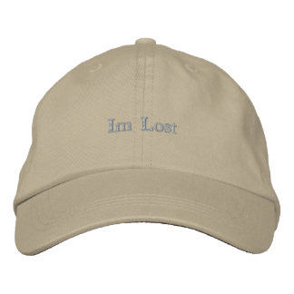 Im Lost Minimalistische bestickte Mütze Baseballkappe