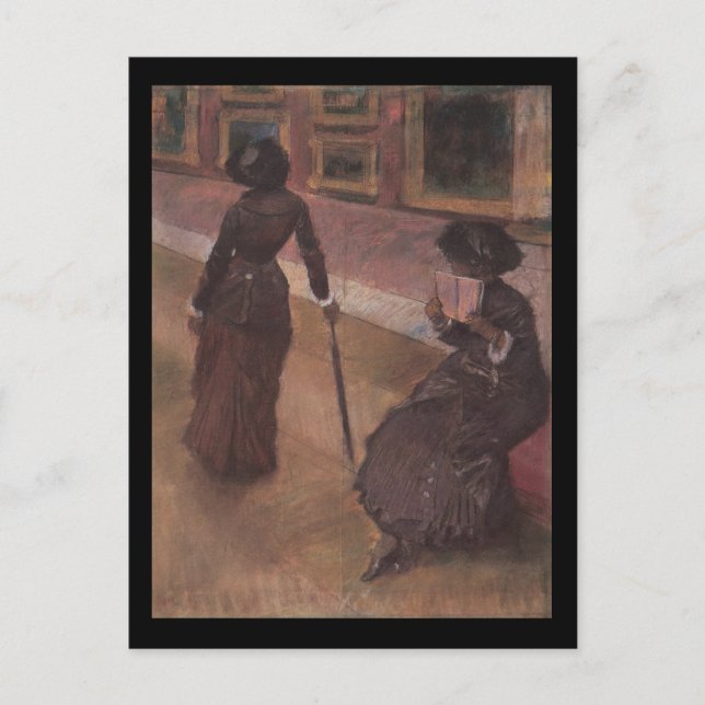 Im Louvre Postkarte (Vorderseite)