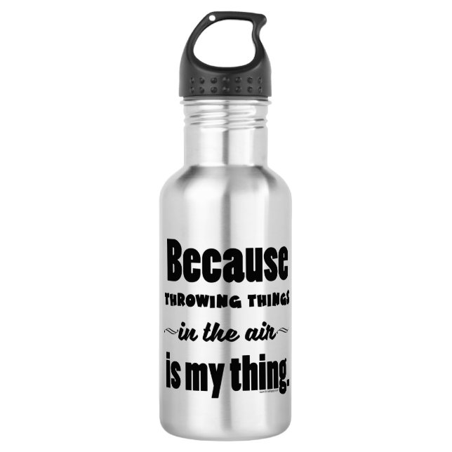 Im Luft Kugelstoßendiscus-Speer-Hammer-Geschenk Edelstahlflasche (Vorderseite)