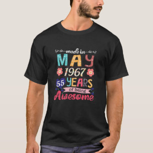 Im Mai 1967 hergestellte Frauen 55 Jahre Phantasti T-Shirt