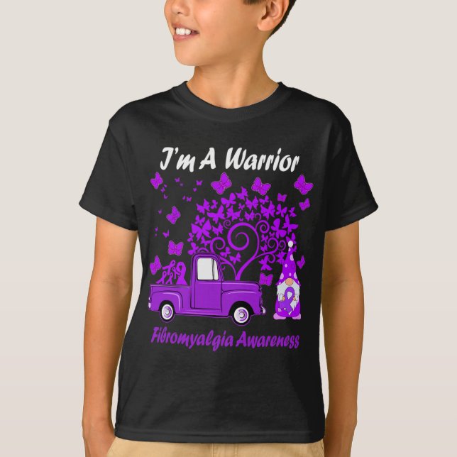 Im Mai bin ich Krieger-Fibromyalgie-Bewusstsein T-Shirt (Vorderseite)