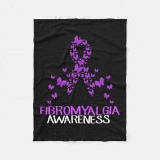 Im Mai tragen Lila Fibromyalgie Butterfly Fibro Aw Fleecedecke