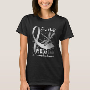 Im Mai tragen wir das Bewusstsein für den grauen H T-Shirt