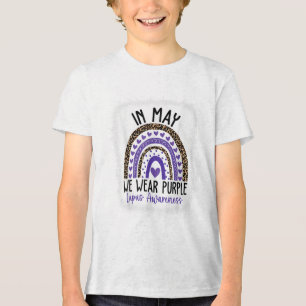 Im Mai tragen wir den Lila Lupus Awareness Month _ Tri-Blend Shirt