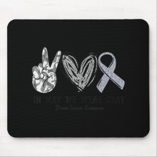 Im Mai tragen wir den Monat des Gray Brain Cancer Mousepad
