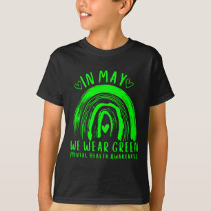 Im Mai tragen wir ein grünes Bewusstsein für psych T-Shirt