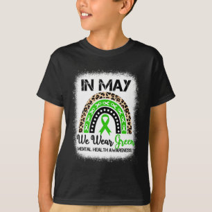 Im Mai tragen wir ein grünes Mental Health Awarene T-Shirt