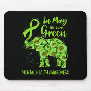 Im Mai tragen wir einen Eleph für grüne psychische Mousepad
