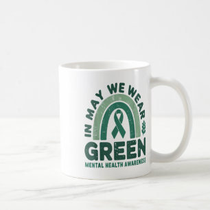 Im Mai tragen wir einen grünen Mental Health Aware Kaffeetasse