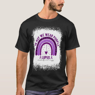 Im Mai tragen wir einen Lila Lupus Awareness Rainb T-Shirt