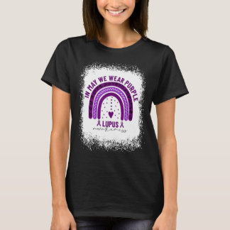 Im Mai tragen wir einen Lila Lupus Awareness Rainb T-Shirt