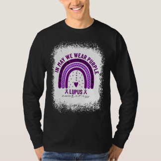 Im Mai tragen wir einen Lila Lupus Awareness Rainb T-Shirt