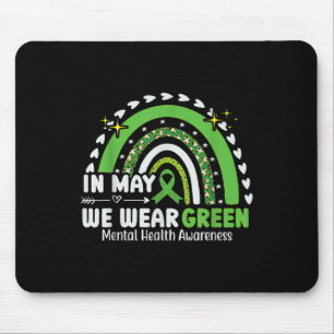 Im Mai tragen wir Grün für psychische Gesundheit Mousepad