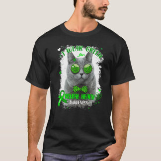 Im Mai tragen wir grüne Mental Health Awaren T-Shirt