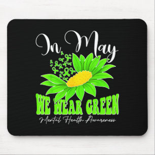 Im Mai tragen wir grüne Sonnenblumen Frauen für ps Mousepad